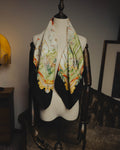 “Salvatore Ferragamo” 80’s-90’s Golf motif silk twill scarf