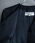 “Christian Dior” Beautiful shape no collar jacket