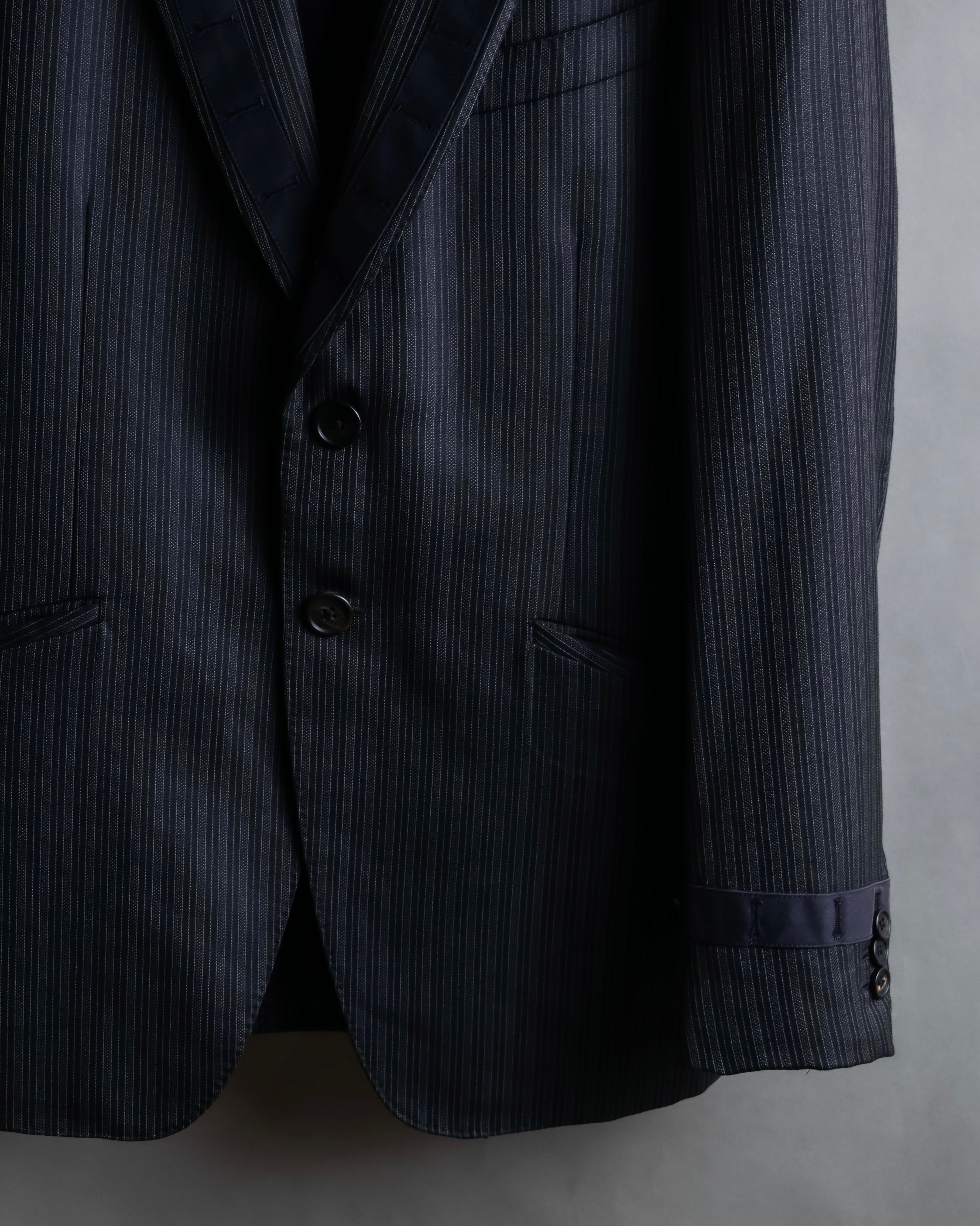 "PAUL SMITH" Satin-switched striped tailored jacket