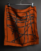 “HERMÈS” 2000-2010 Bolduc silk twill scarf