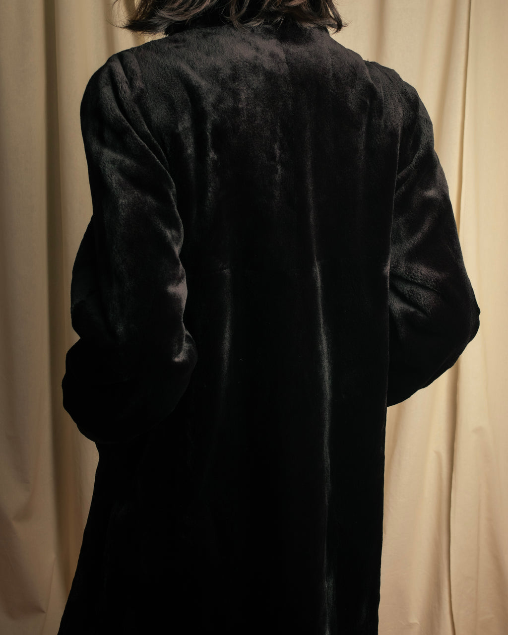 -SPECIAL- “VALENTINO” 1988–1992 SAGA Mink Shawl Collar Coat