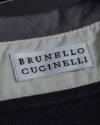 "BRUNELLO CUCINELLI" Layered shirt docking design knit pullover