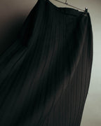 "VERONIQUE BRANQUINHO" 90's-00's Sculptural pleated wool skirt