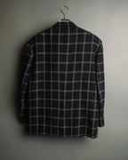 "COMME des GARÇONS HOMME"
90's Oversized wool checked tailored jacke