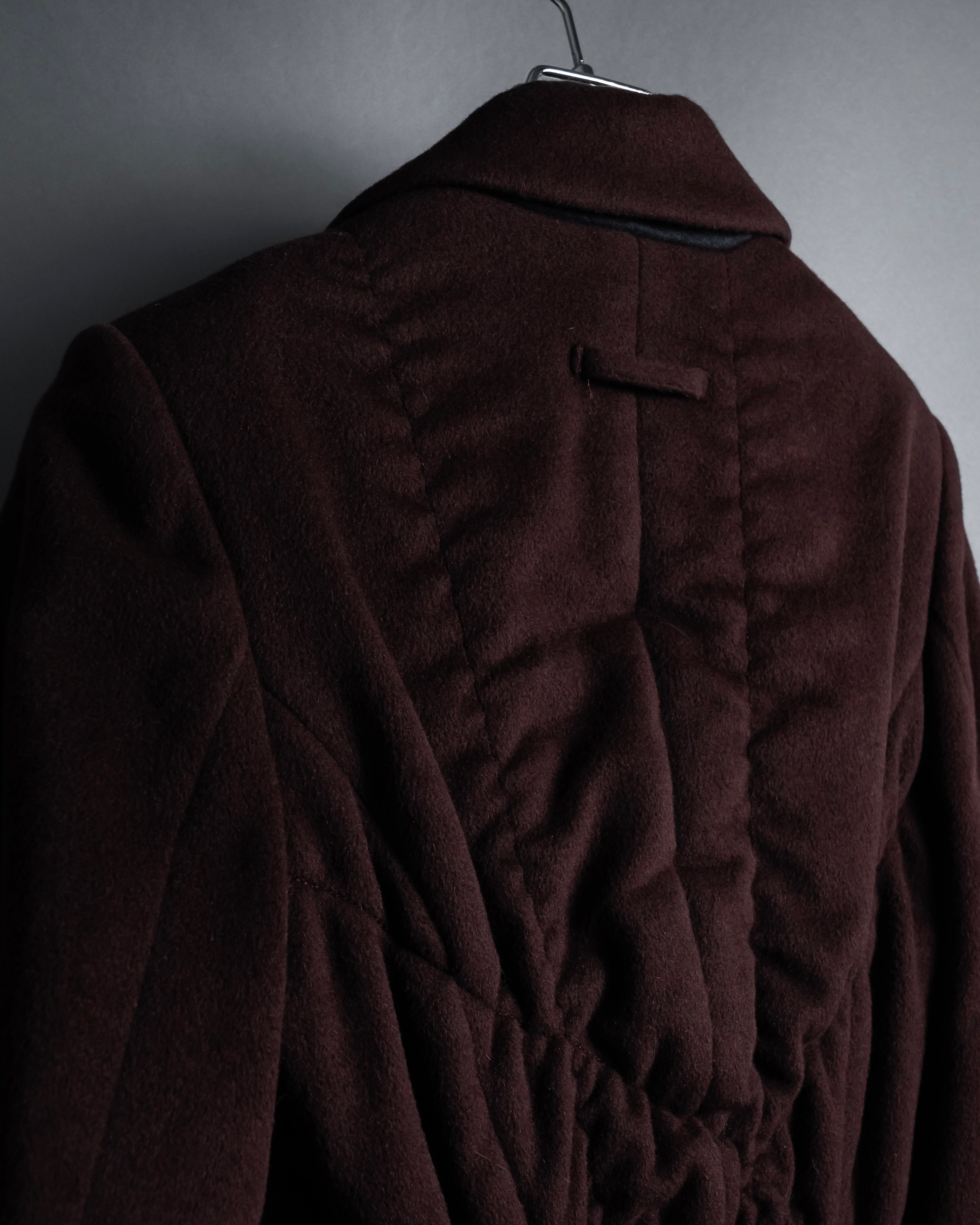 -SPECIAL- "JEAN PAUL GAULTIER"
 1990's-00's Gathered tuck shape design long coat