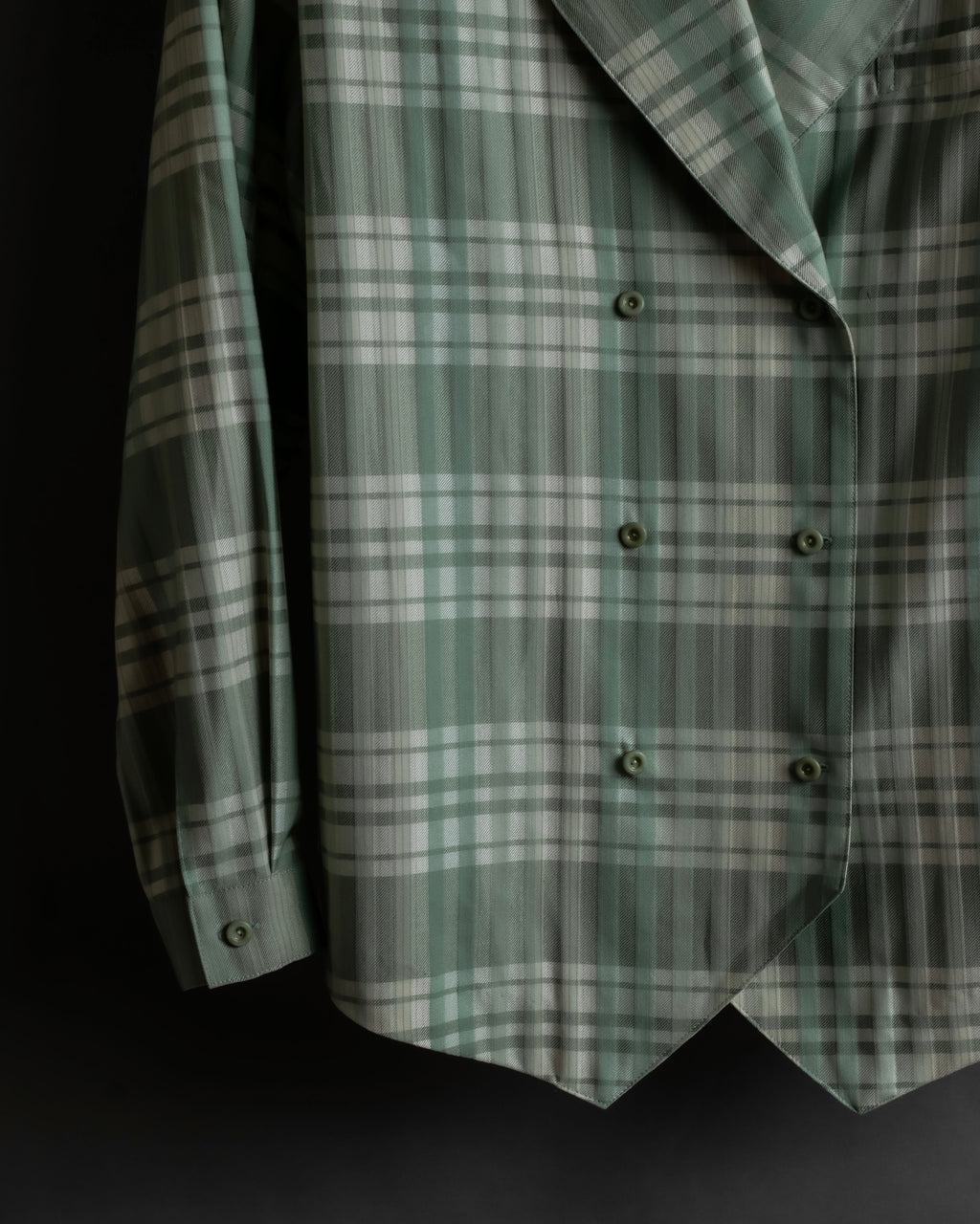 "BURBERRYS" Mint green check pattern skirt type set up