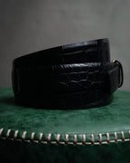 –SPECIAL– “CELINE” 18’s Croc embossed double wrap corset belt