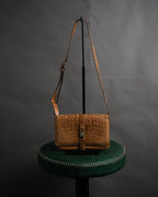 “CELINE” 80’s Hornback crocodile shoulder bag