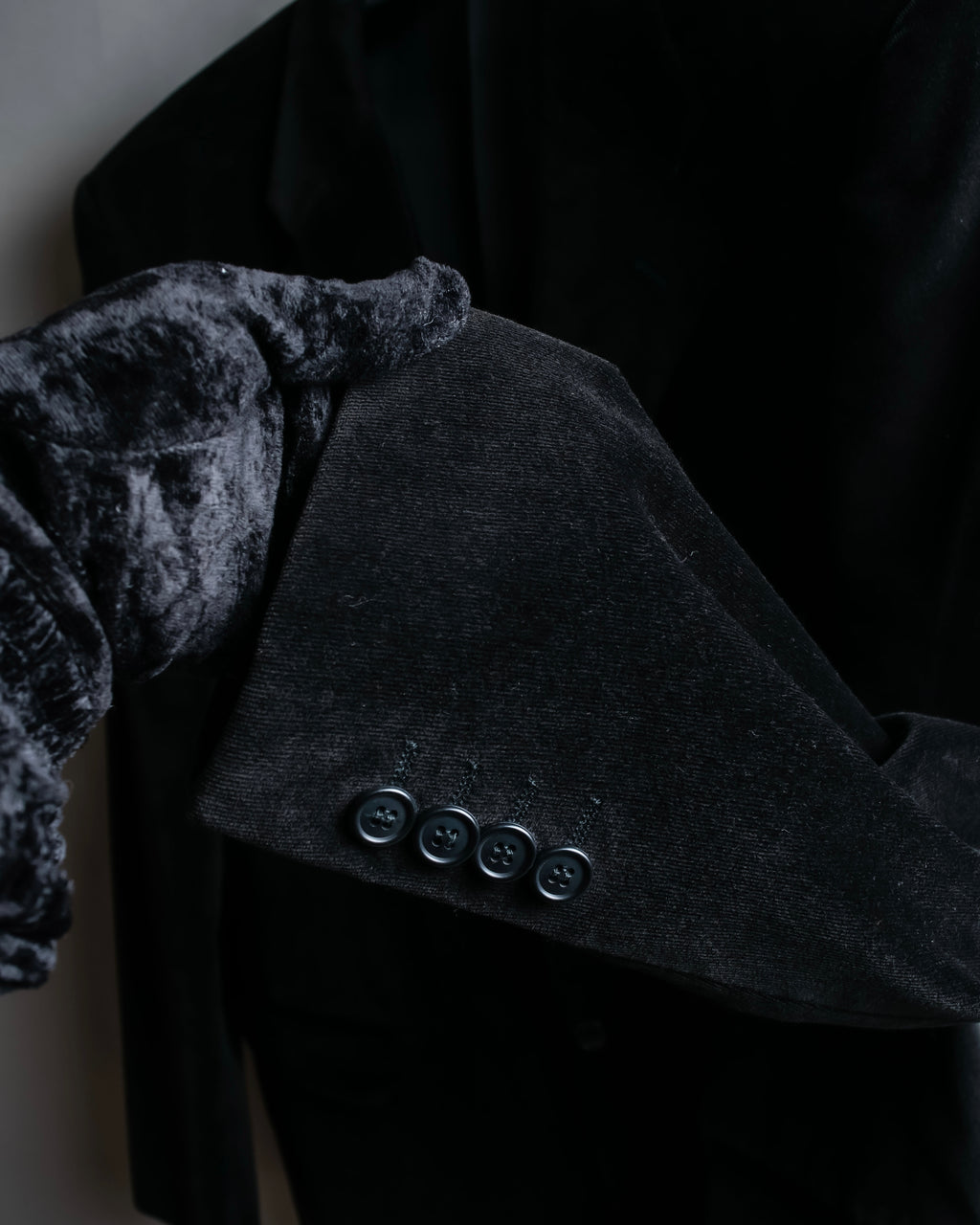 "Vintage beautiful velor tailored jacket"