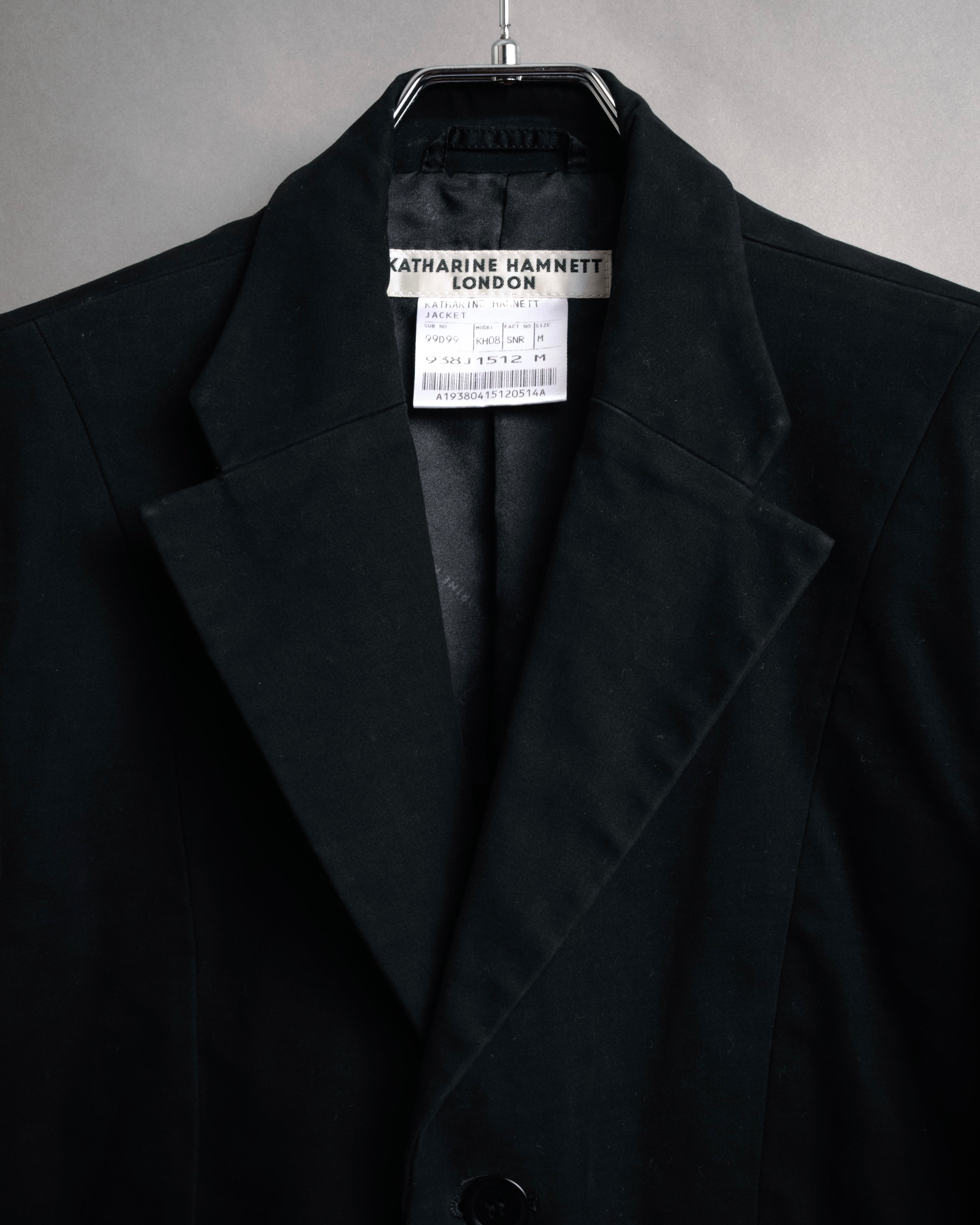 “KATHARINE HAMNETT LONDON”
1995-2005 Structured workwear tailored jacket