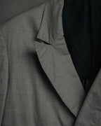 -SPECIAL- "Y's for men" 80's Double breasted houndstooth long jacket