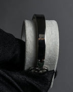 "BALENCIAGA" 2000’s bb logo tonneau bracelet watch