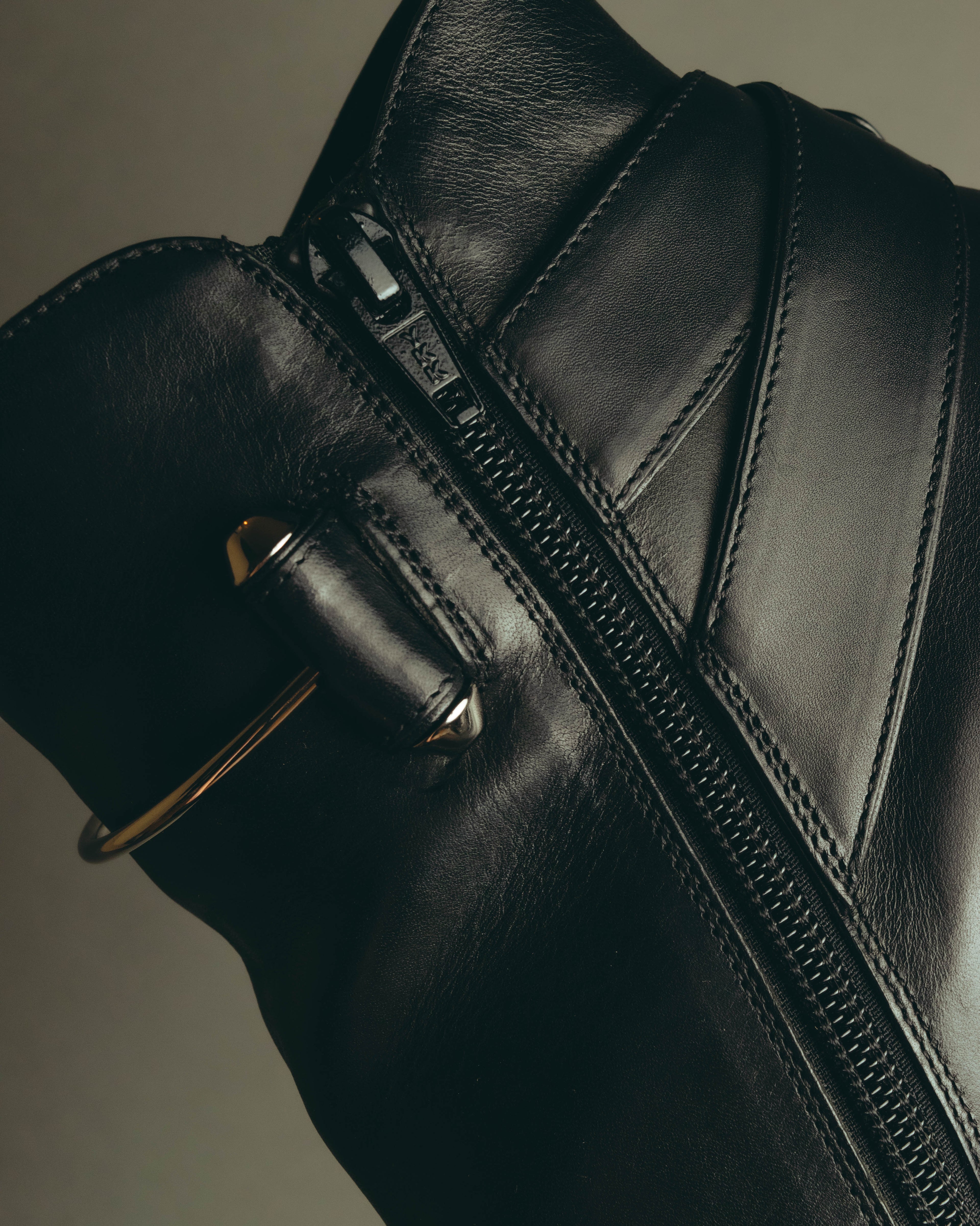 -SPECIAL- “BALENCIAGA” 2014-16’s Metal bar leather ankle boots