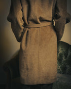 -SPECIAL- “Max Mara” 90’s-00’s Angora blend belted wrap coat