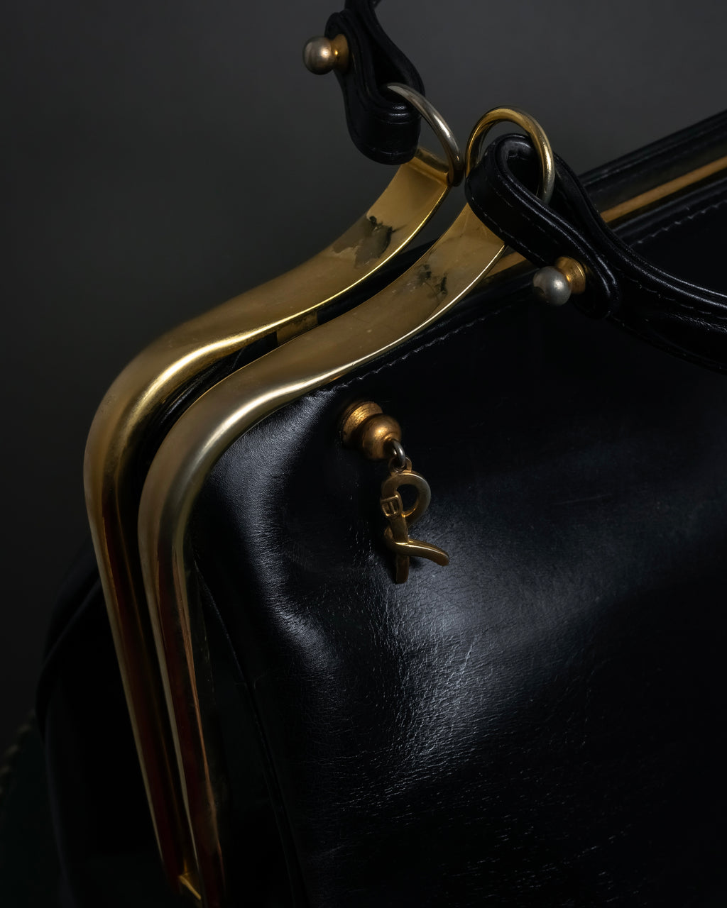 "Roberta Di Camerino" Logo motif charm design modern doctor bag