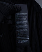 "Saint Laurent Paris" Jacquard pattern silk black shirt