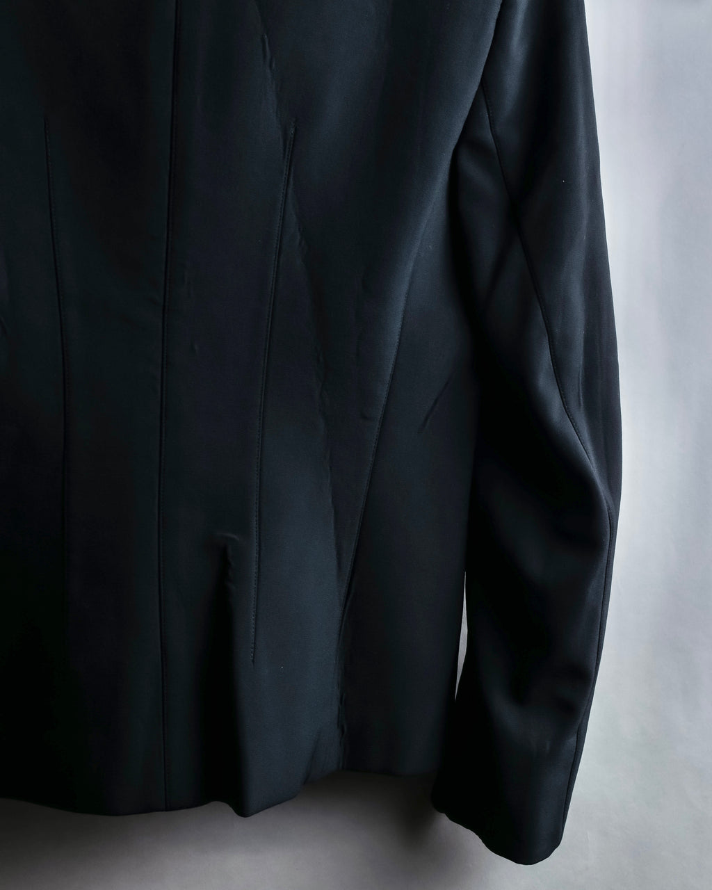 "PRADA" Waist shaped zipper jacket