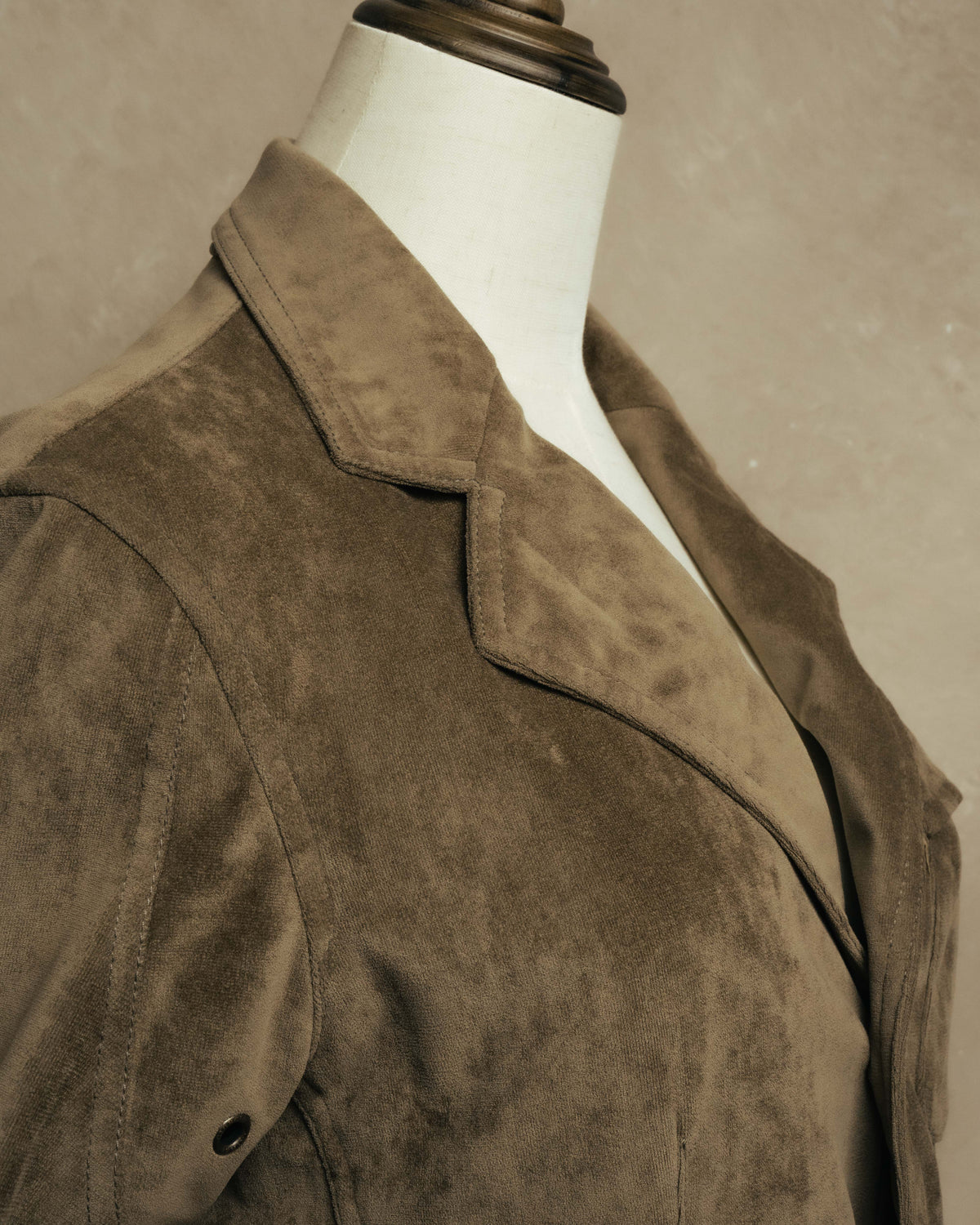 “GIORGIO ARMANI” 90’s-00’s Suede-effect multi-pocket tailored field jacket