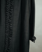 -MOOD Vintage Collections-
80’s-90’s Ruffle detail black long coat