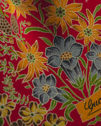 "GUCCI" 70's-80's Floral silk scarf tie
