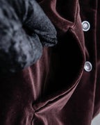 "BALENCIAGA" Velvet beautiful shaped tailored jacket