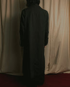 "Ground Y" 19AW Draping design cotton gabardine trench coat