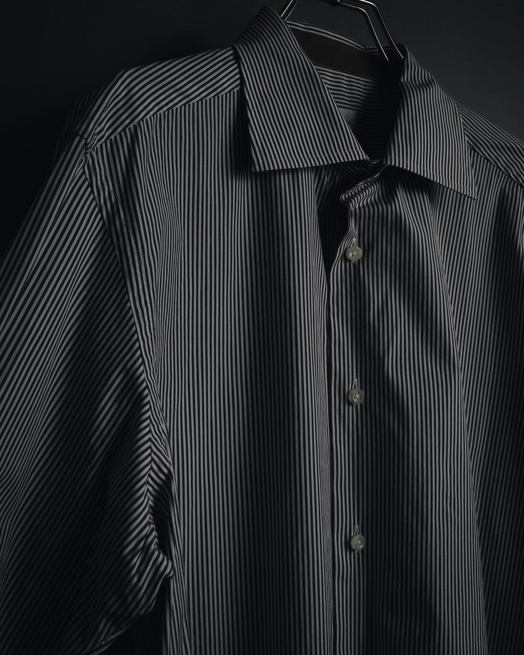 "Ermenegildo Zegna" 2010’s mother-of-pearl button london stripe shirt