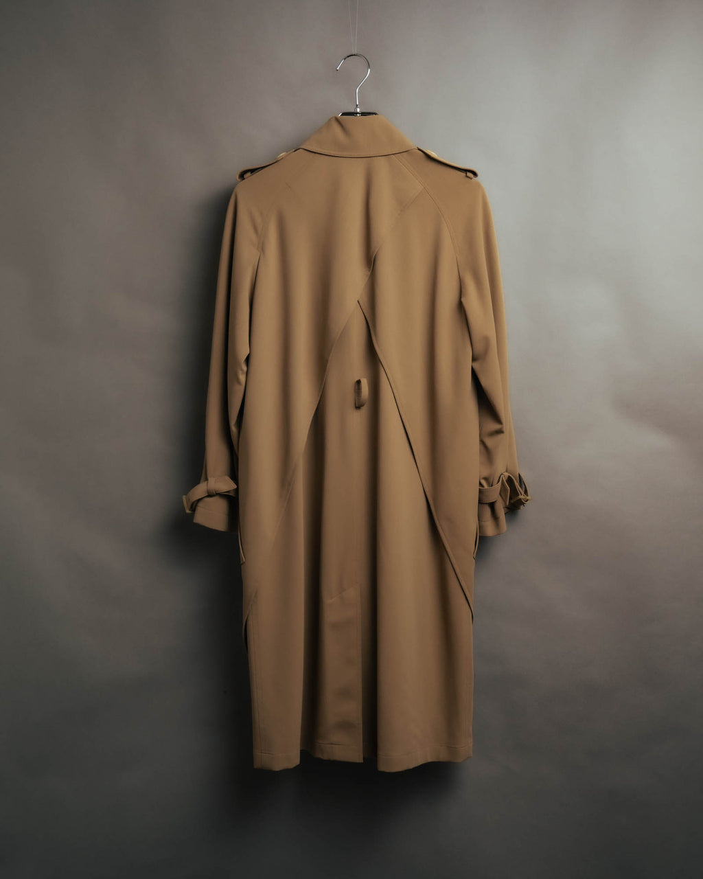 -SPECIAL- “HERMÈS” 90’s-00’s Margiela era draped wool trench coat