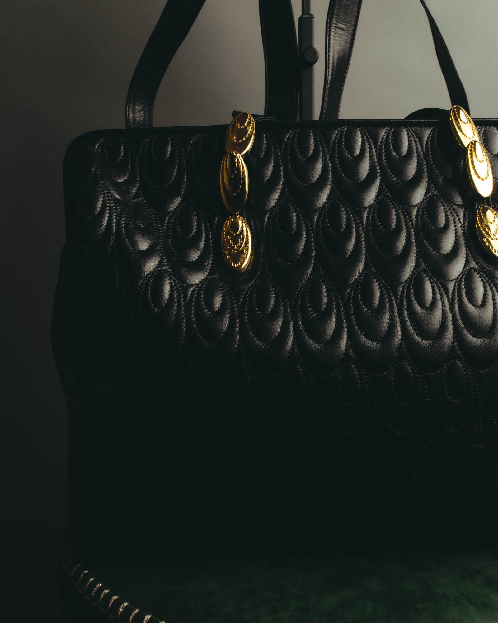 "Valentino Orlandi" 80's-90's Sculptural quilted leather shoulder bag