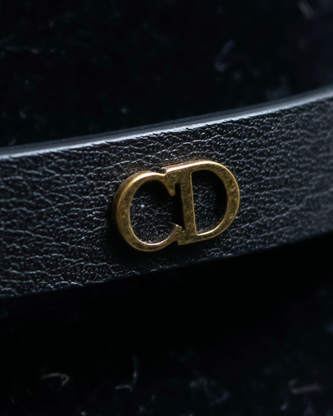 "Christian Dior" Mystical motif leather bracelet