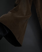 "CELINE" 1999-2003 low-rise flared stretch slacks