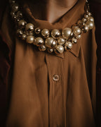 -SPECIAL- "Christian Dior"
John Galliano period Pearl Metal Design Layered Necklace