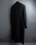 "GIORGIO ARMANI" Double-breasted charcoal gray super maxi chester coat