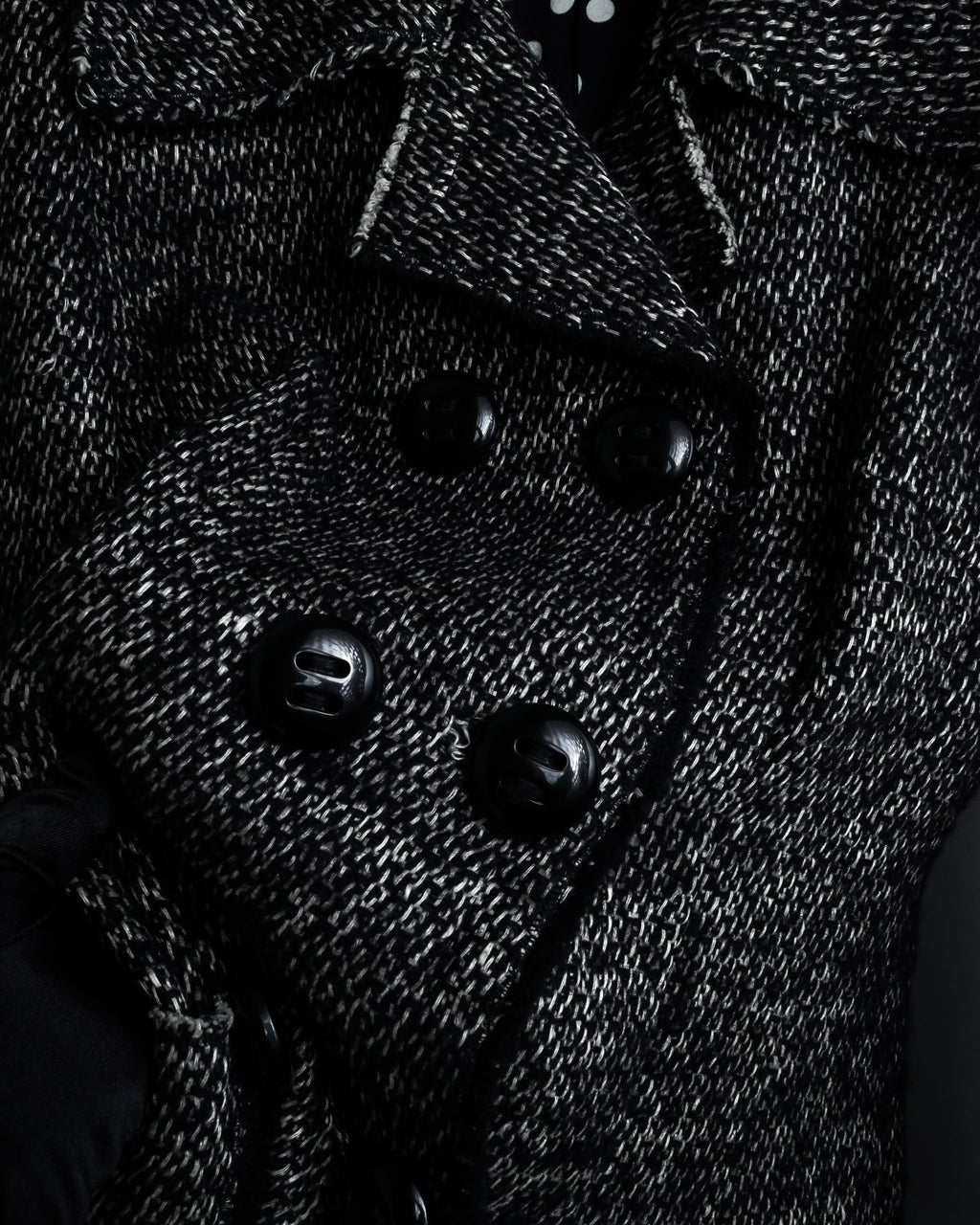 "Dolce & Gabbana" Double-breasted beautiful tweed long coat