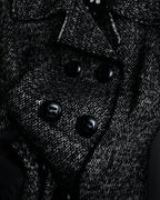 "Dolce & Gabbana" Double-breasted beautiful tweed long coat