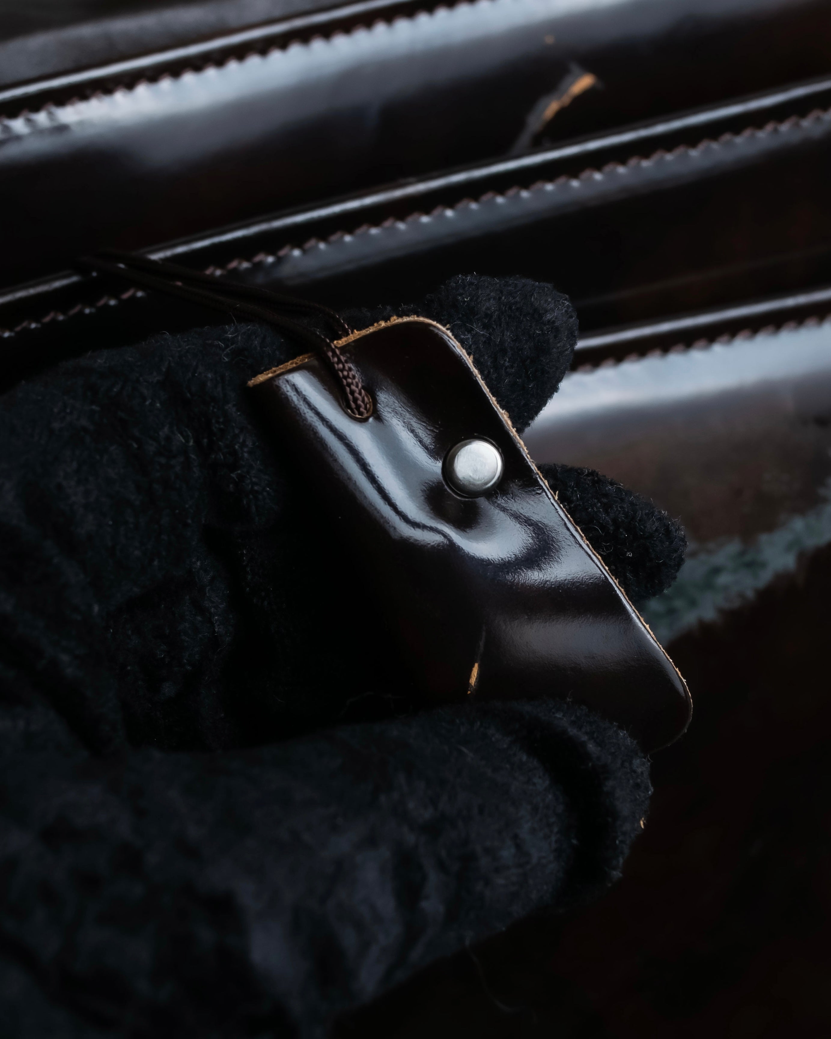 "BALENCIAGA" Patine leather briefcase bag