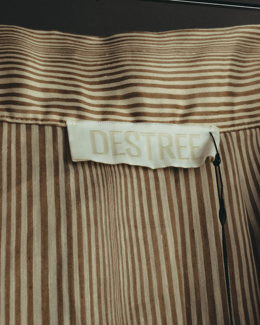 "DESTREE" 2020's Striped linen blend maxi skirt