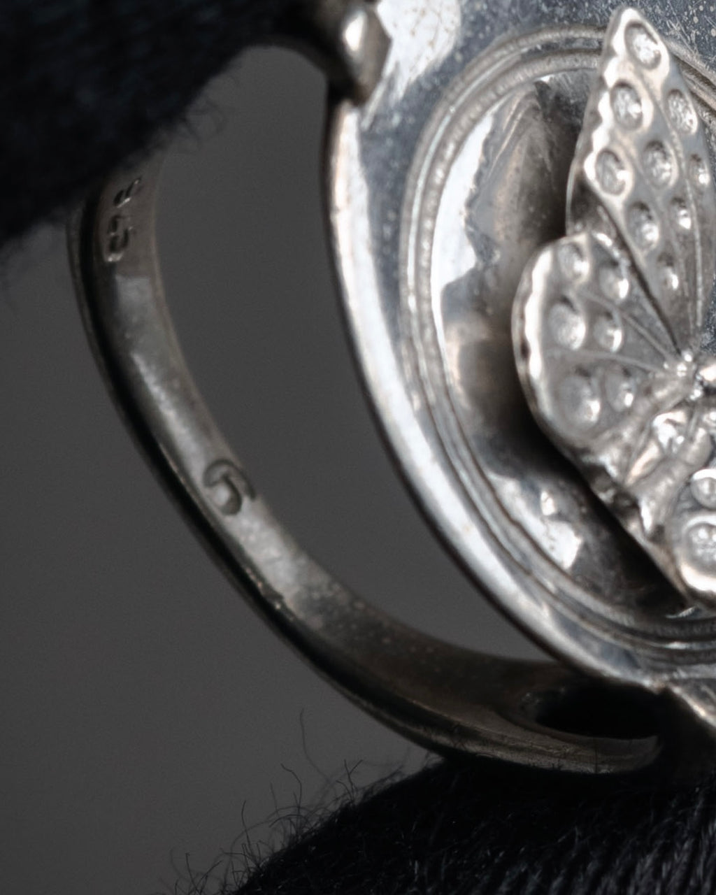 “Christian Dior” 2000’s Butterfly motif sculptural ring