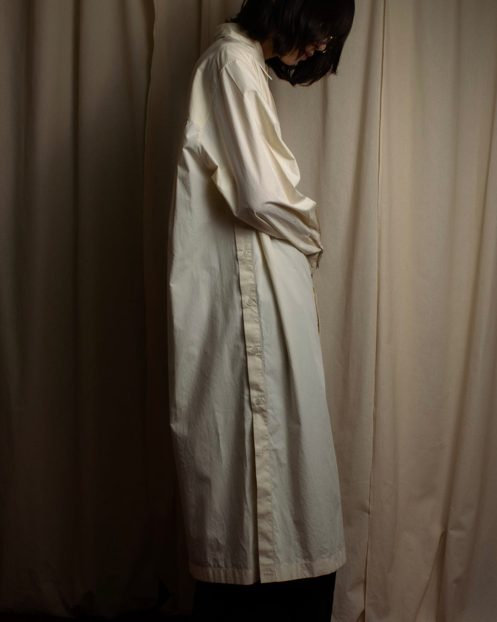 "LEMAIRE" Shoulder button design long shirt