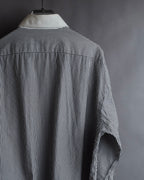 "BURBERRY" Pinstripe cleric design shirt