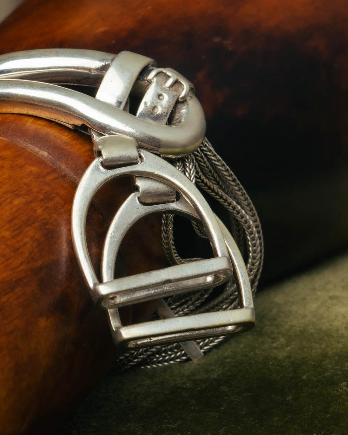 -SPECIAL- “HERMÈS” 70’s-90’s Étrier multi chain bracelet