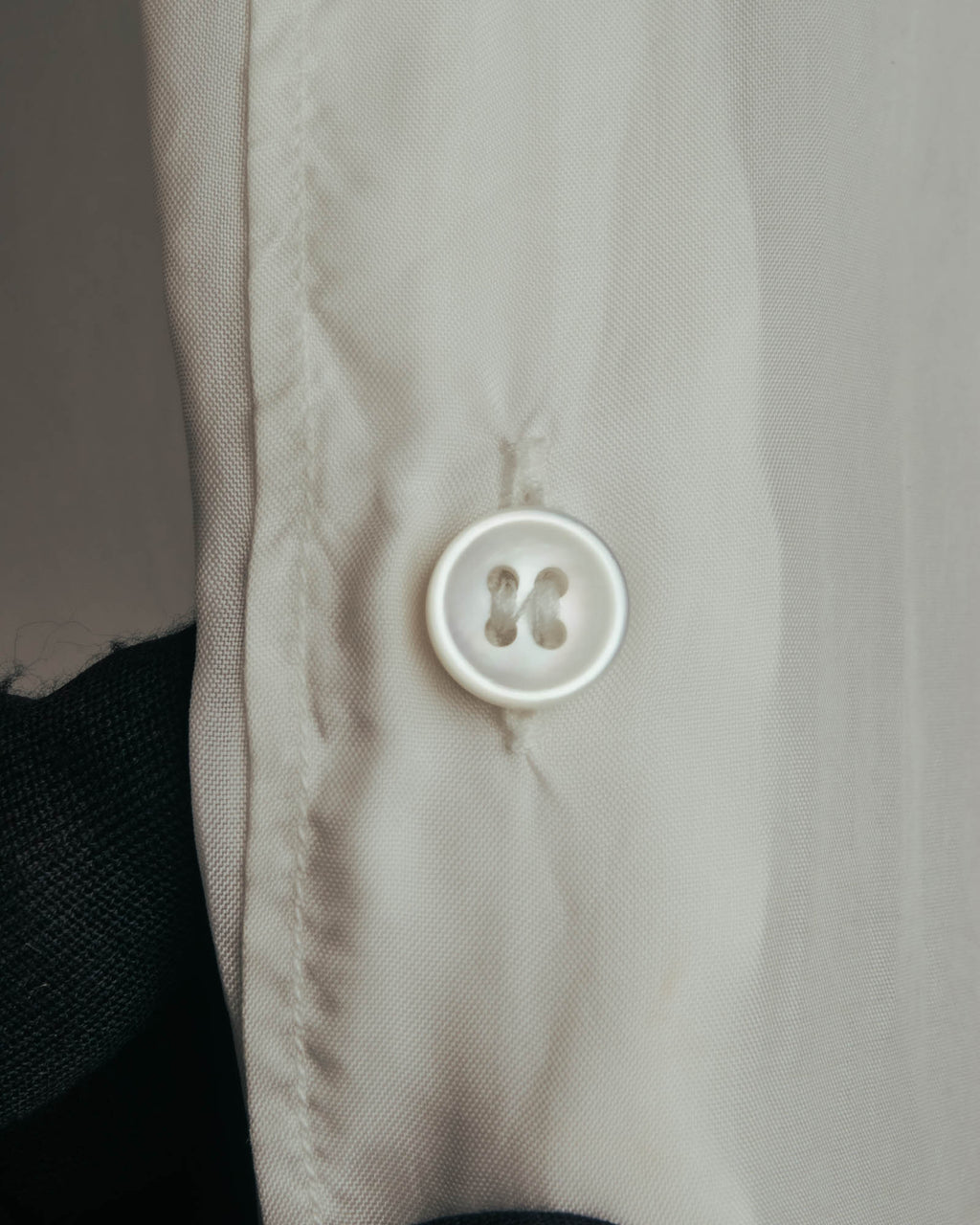 “Maison Margiela” 2018’s-20’s Cupro sheer white shirt