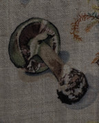 "HERMES" 80's Carré 90 Les Champignons II silk scarf