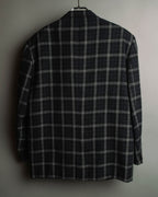 "COMME des GARÇONS HOMME"
90's Oversized wool checked tailored jacke