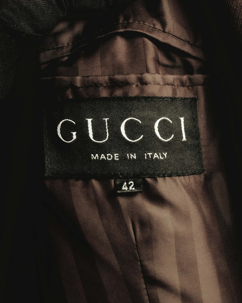 "GUCCI" 90's Classically tailored double-breasted coat