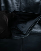 “Prada” Saffiano leather triangle logo wallet