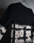 “CHANEL” 90’s-00’s Abstract grid knit top
