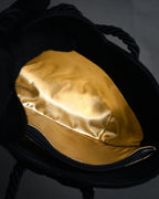 “Salvatore Ferragamo” 90’s Knot handle suede bag