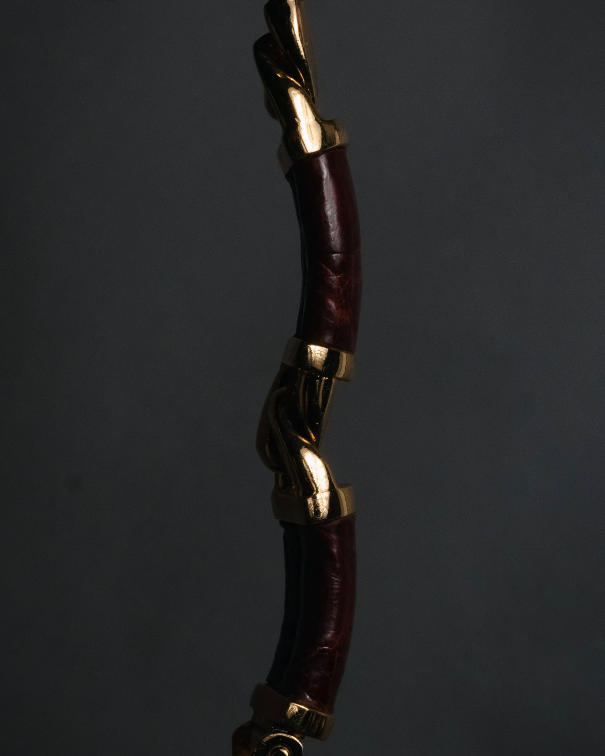 –SPECIAL– "LOEWE" 80’s-90’s Rectangular anagram bangle bracelet watch