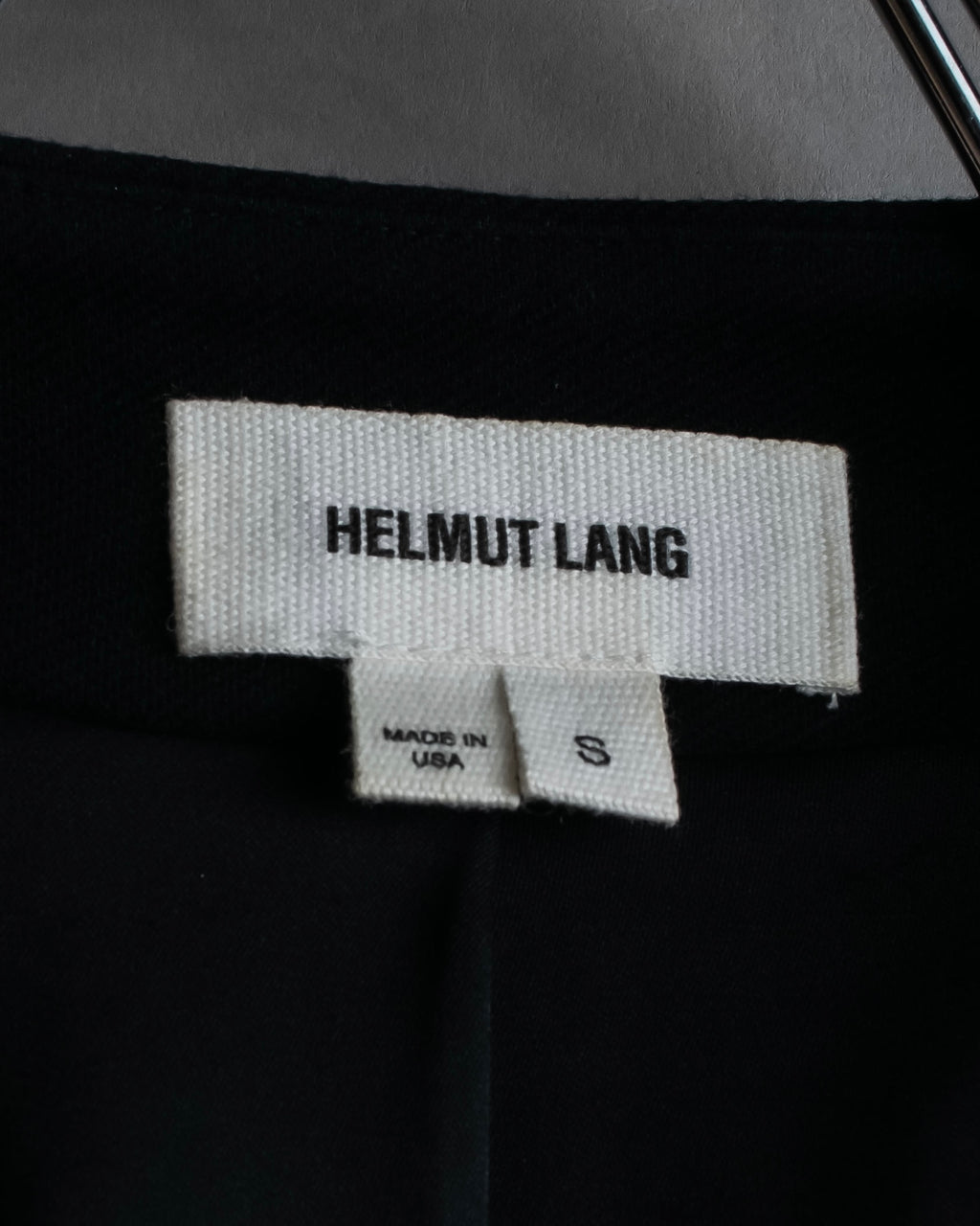 "HELMUT LANG" Zipper design sharp angle cutaway jacket